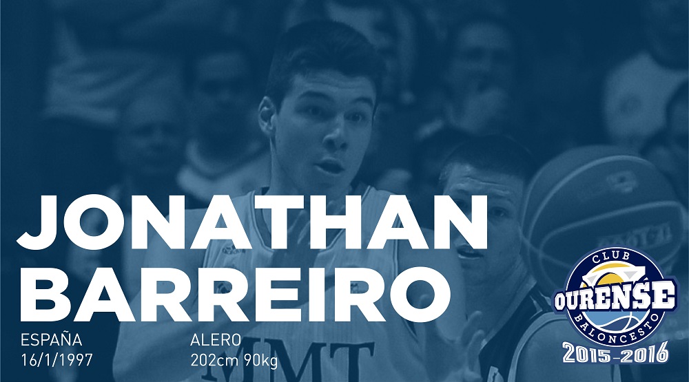 El Club Ourense Baloncesto obtiene la cesión de Jonathan Barreiro por dos temporadas