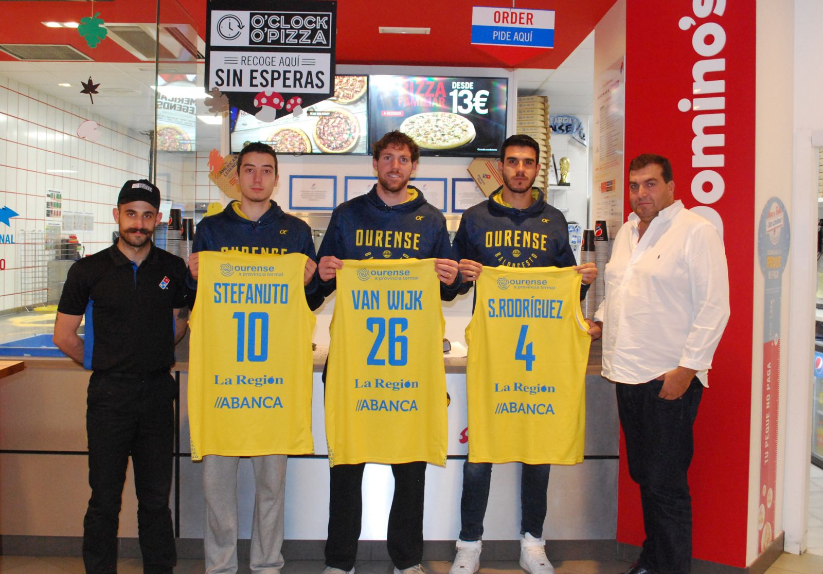El Rio Ourense Termal sella un acuerdo de colaboración con Domino’s Pizza