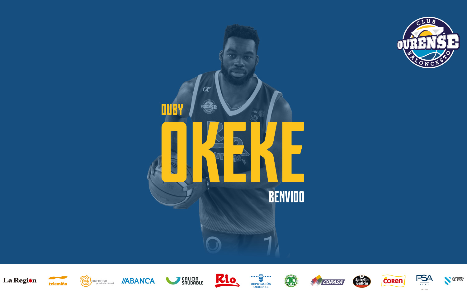 El Rio Ourense Termal incorpora oficialmente al pívot nigeriano Duby Okeke
