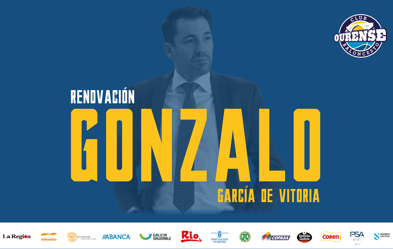 Gonzalo Gª de Vitoria será el entrenador del Rio Ourense Termal para esta próxima temporada